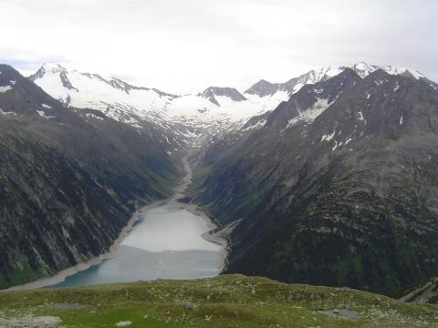 Grandioser Blick von der Olperer Hütte 2.398 m