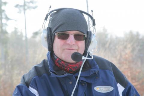 Klaus ganz oben an der Startrampe - 425 ü NN